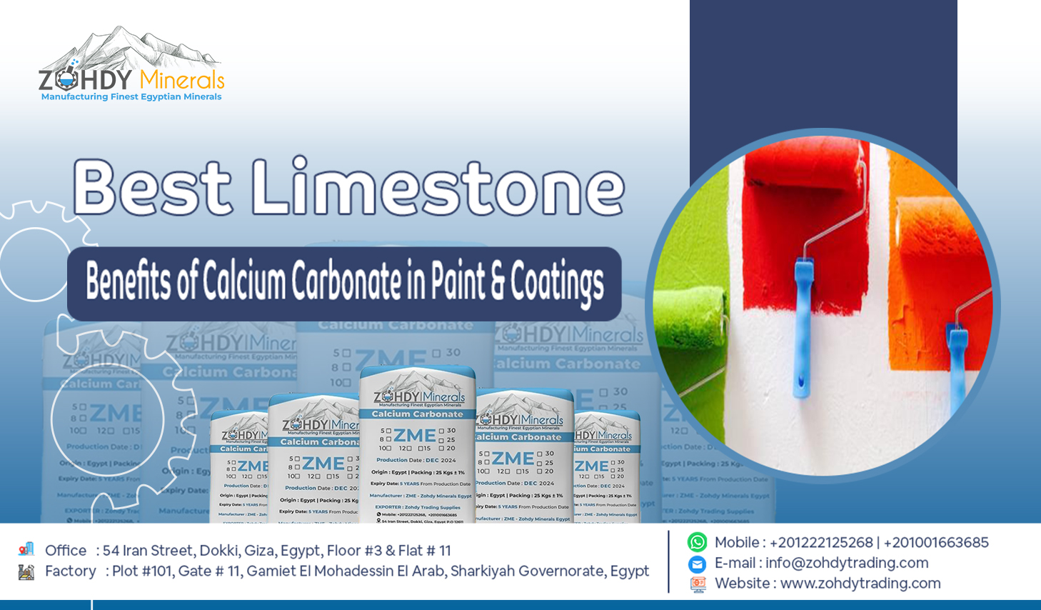 Calcium Carbonate Powder for Paint and Coating Applications 2 Benefits of Calcium Carbonate in Paint Coatings