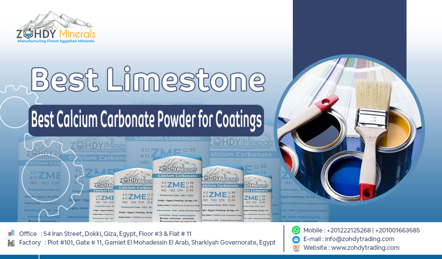 Calcium Carbonate Powder for Paint and Coating Applications 4 Best Calcium Carbonate Powder for Coatings