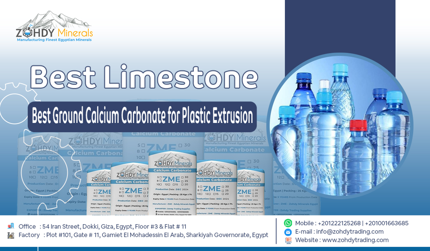Ground Calcium Carbonate from Limestone for Plastic Production 4 Best Ground Calcium Carbonate for Plastic Extrusion