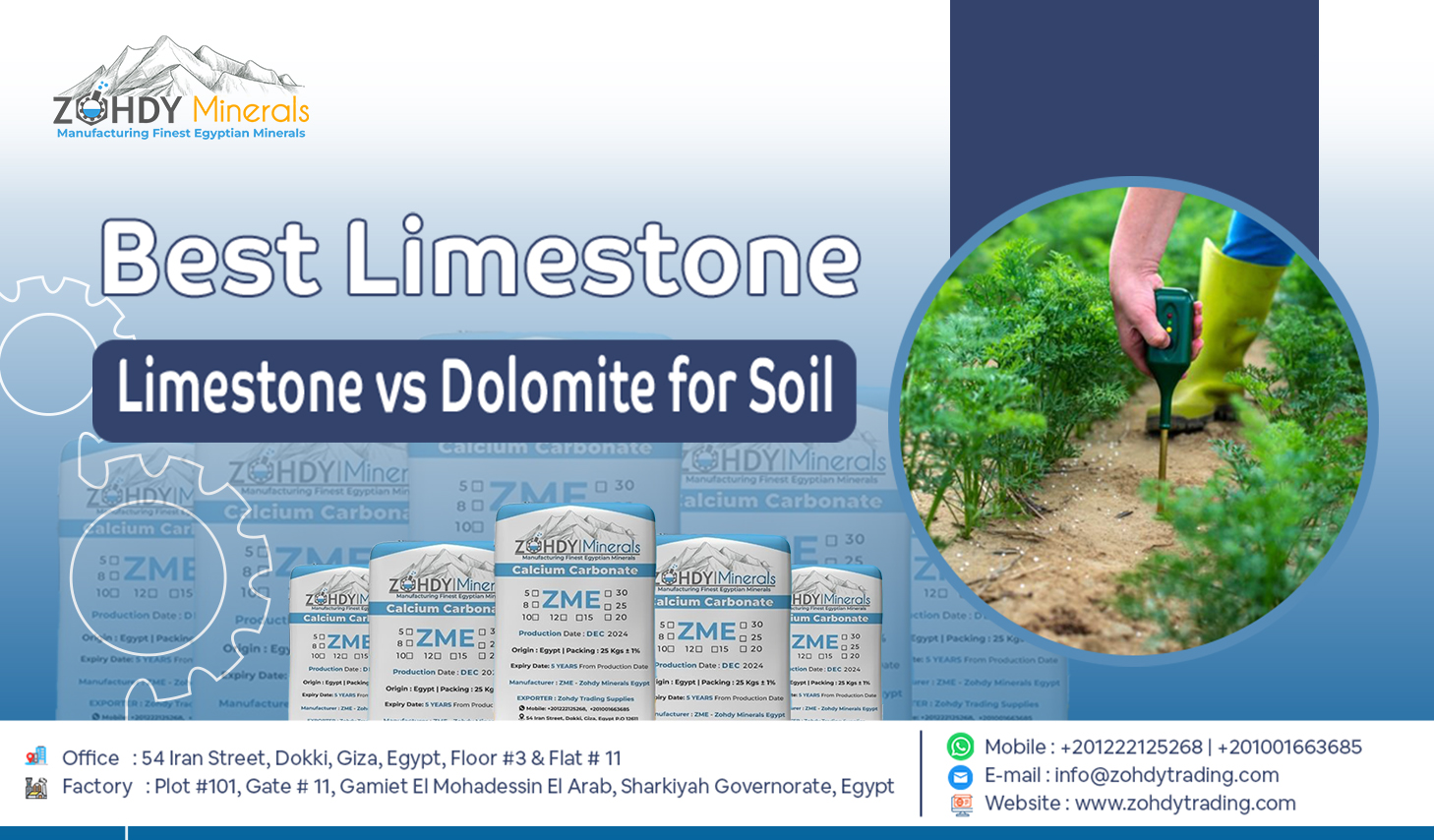 Limestone Calcium Carbonate Powder for Agriculture 2025 5 Limestone vs Dolomite for Soil