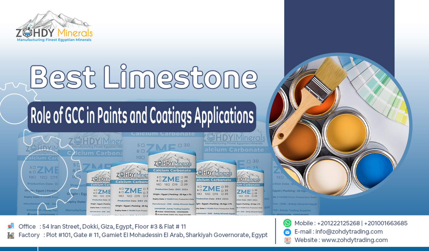 Ground Calcium Carbonate (GCC) for paints and coatings applications 2 Role of GCC in Paints and Coatings Applications