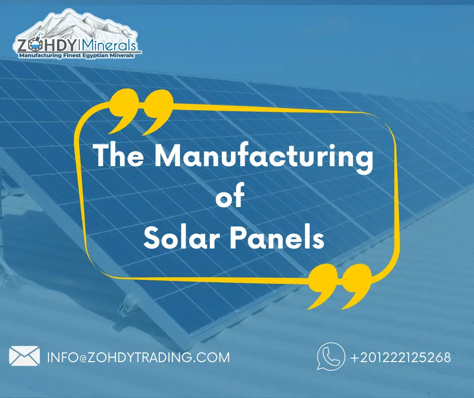 Low Iron Silica Sand 3 The Manufacturing of Solar panels