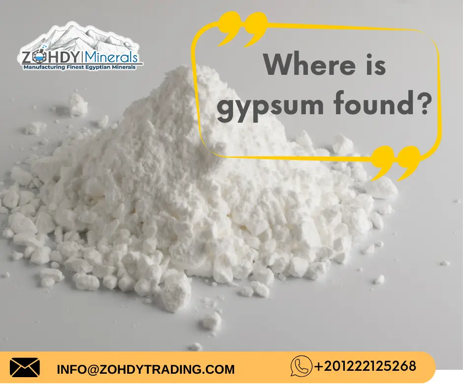 in 7 important Points Where is gypsum found ? 2 Where is gypsum found