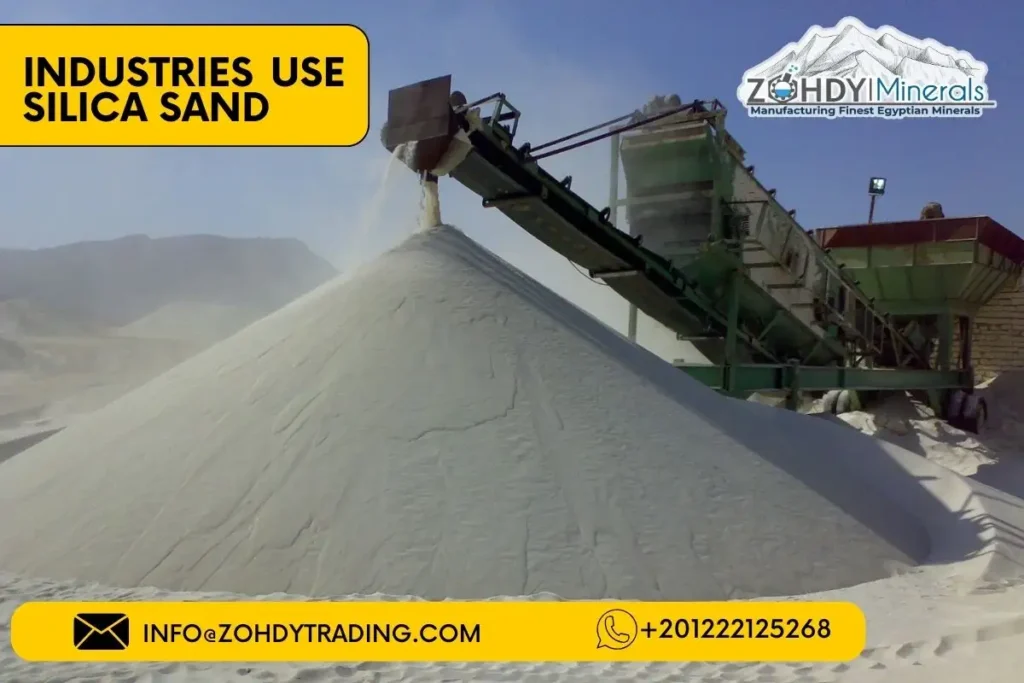 What is 8 important industries use Silica Sand? 2 industries use silica sand