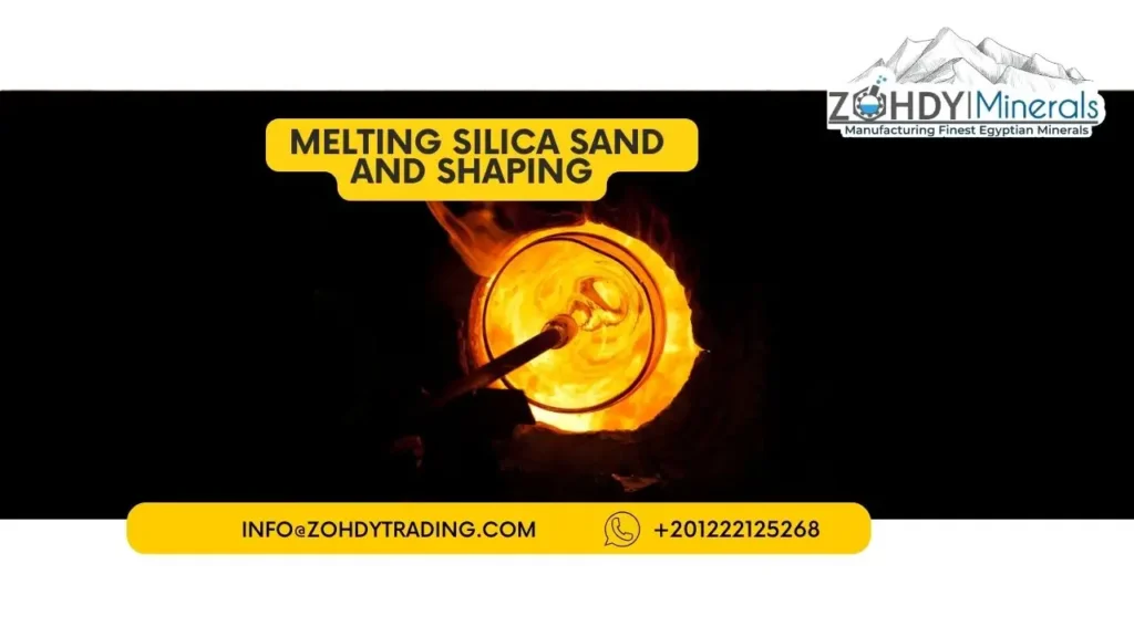 how to make glass from silica sand 4 Melting silica sand and Shaping