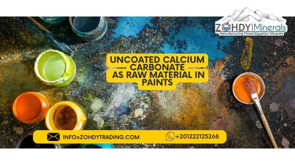uncoated calcium carbonate uses 8 Uncoated Calcium Carbonate as a raw material in the manufacturing of paints