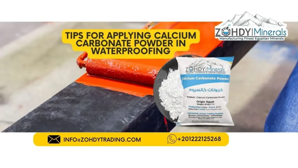 Tips for Applying Calcium Carbonate Powder in Waterproofing 2 Tips for Applying Calcium Carbonate Powder in Waterproofing