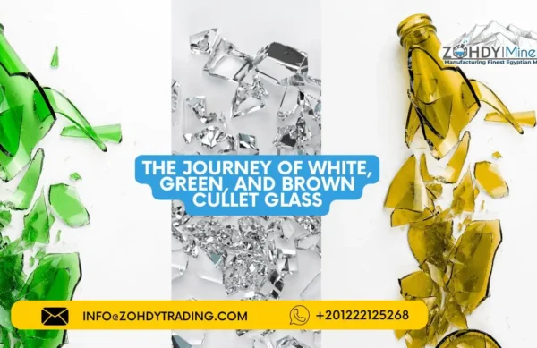 The Journey of White, Green, and Brown Cullet Glass