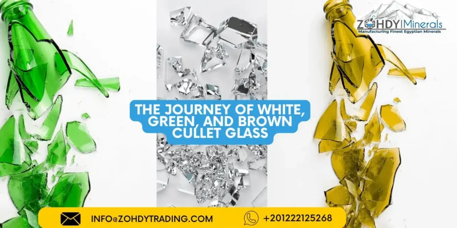 The Journey of White, Green, and Brown Cullet Glass