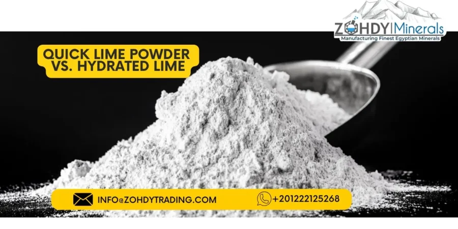 Quick Lime Powder vs. Hydrated Lime: what's the Differences 1 Quick Lime Powder vs. Hydrated Lime