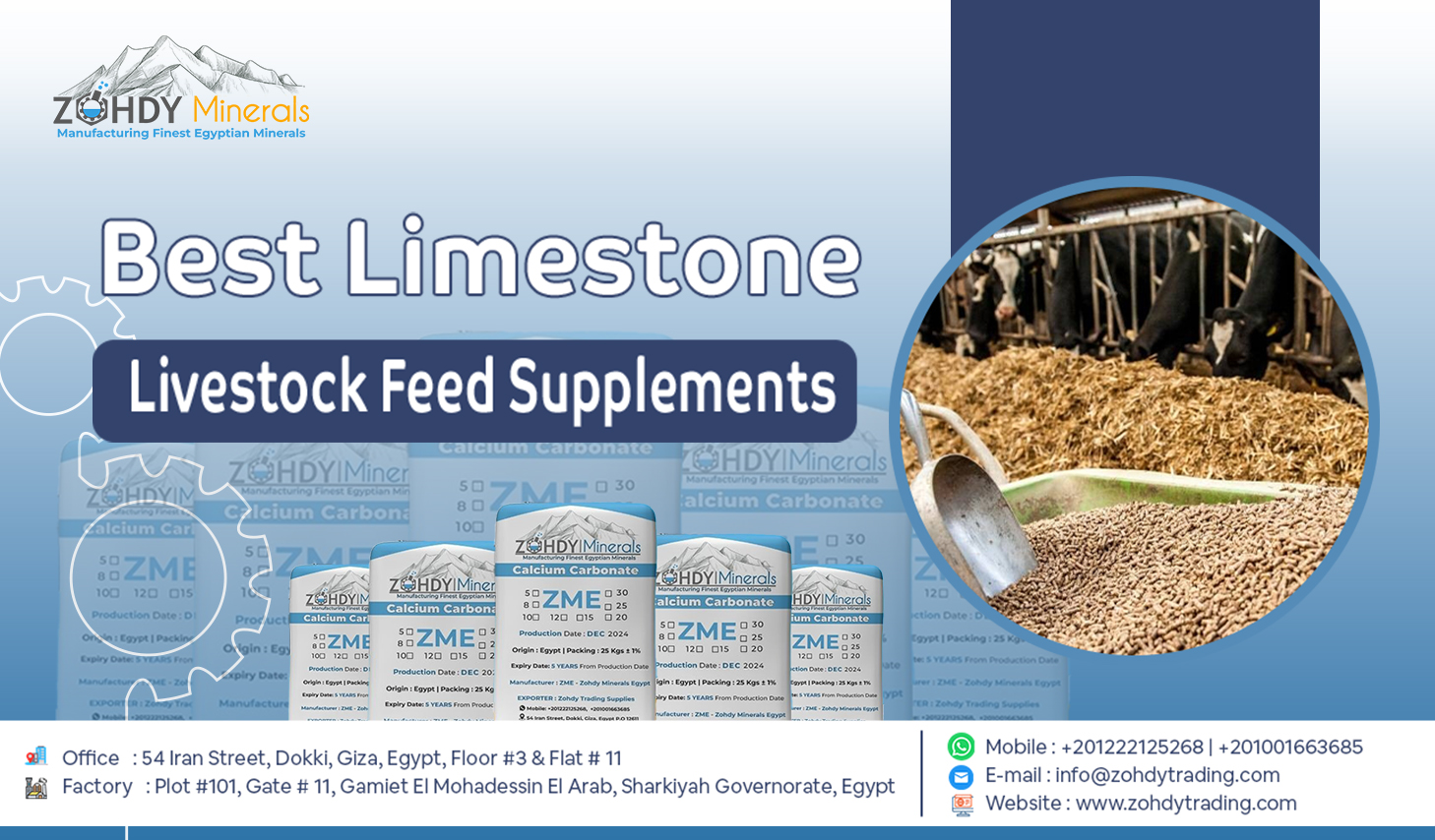 Limestone Calcium Carbonate for Livestock Feed Supplements 4 Limestone Calcium Carbonate for Livestock Feed Supplements