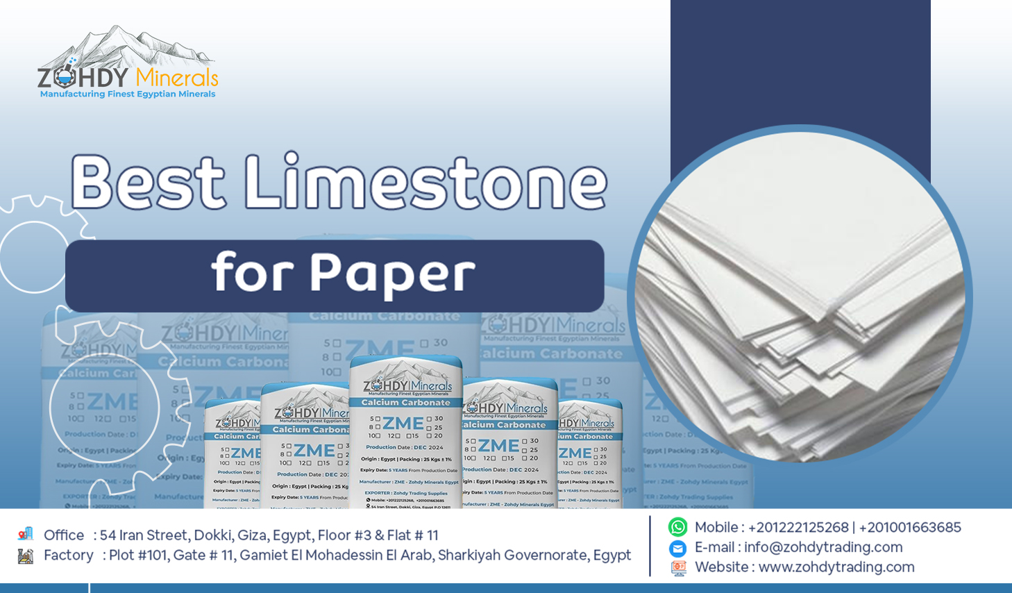 Fine-Ground Calcium Carbonate for Paper 6 Fine-Ground Calcium Carbonate for Paper