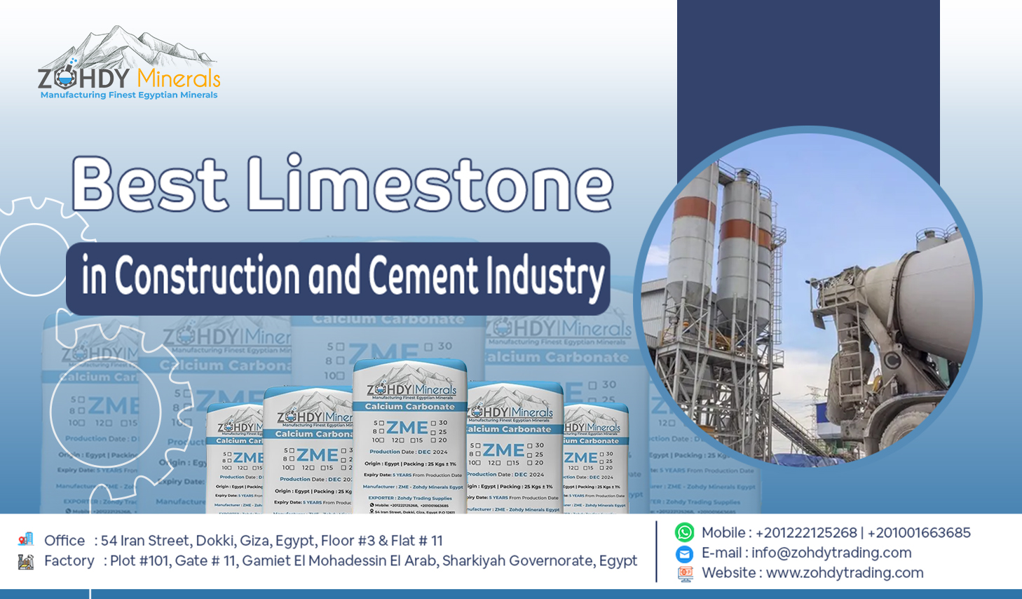 Uses of Calcium Carbonate in Construction and Cement Industry 25 Uses of Calcium Carbonate in Construction and Cement Industry