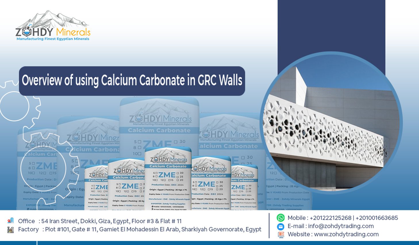 Overview of using Calcium Carbonate in GRC Walls 10 Overview of using Calcium Carbonate in GRC Walls