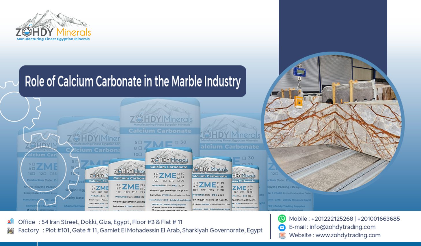 Role of Calcium Carbonate in the Marble Industry 8 Role of Calcium Carbonate in the Marble Industry