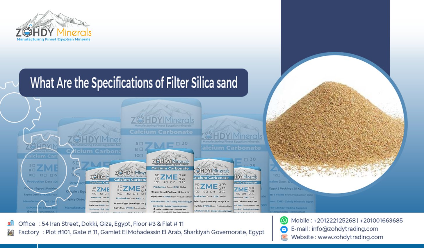 What Are the Specifications of Filter Silica sand 4 What Are the Specifications of Filter Silica sand