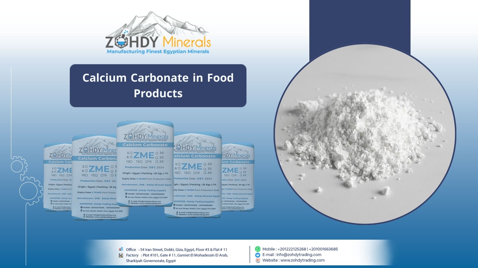 Calcium Carbonate in Food Products 9 Calcium Carbonate in Food Products