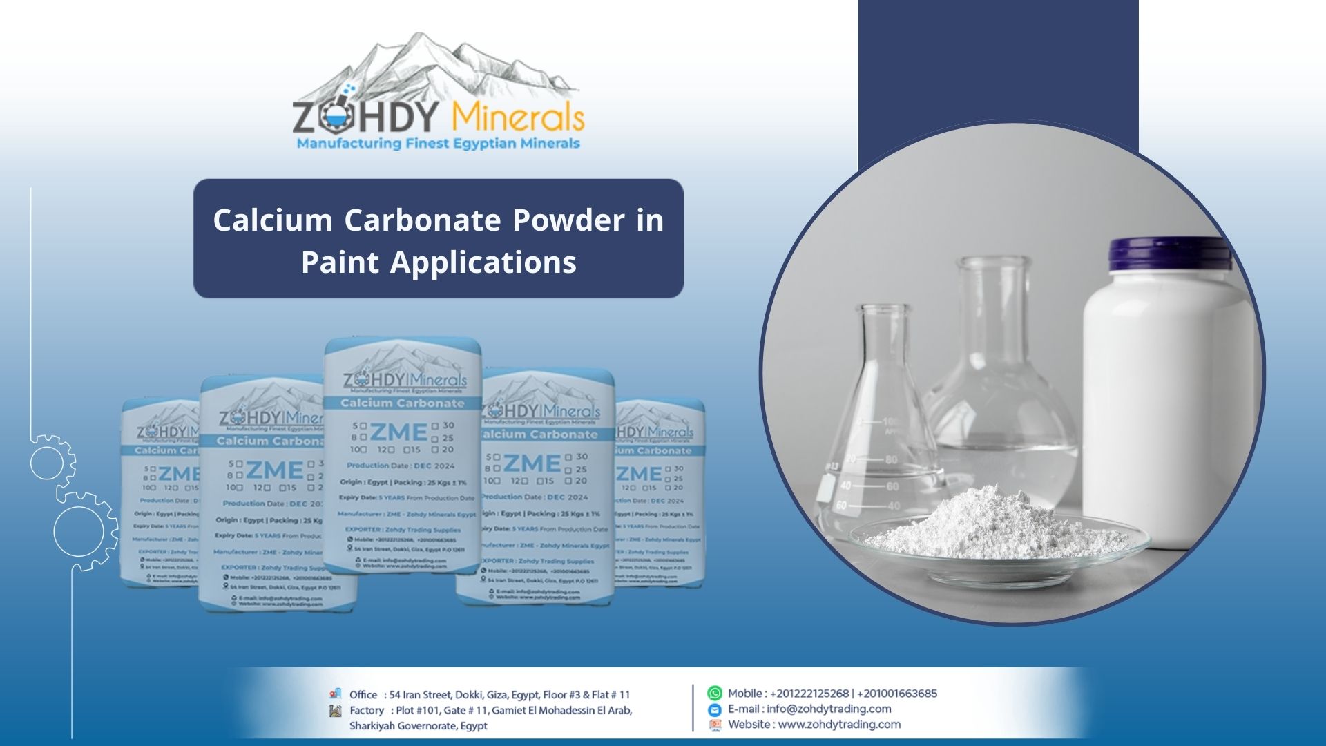 Calcium Carbonate Powder in Paint Applications 8 Calcium Carbonate Powder in Paint Applications