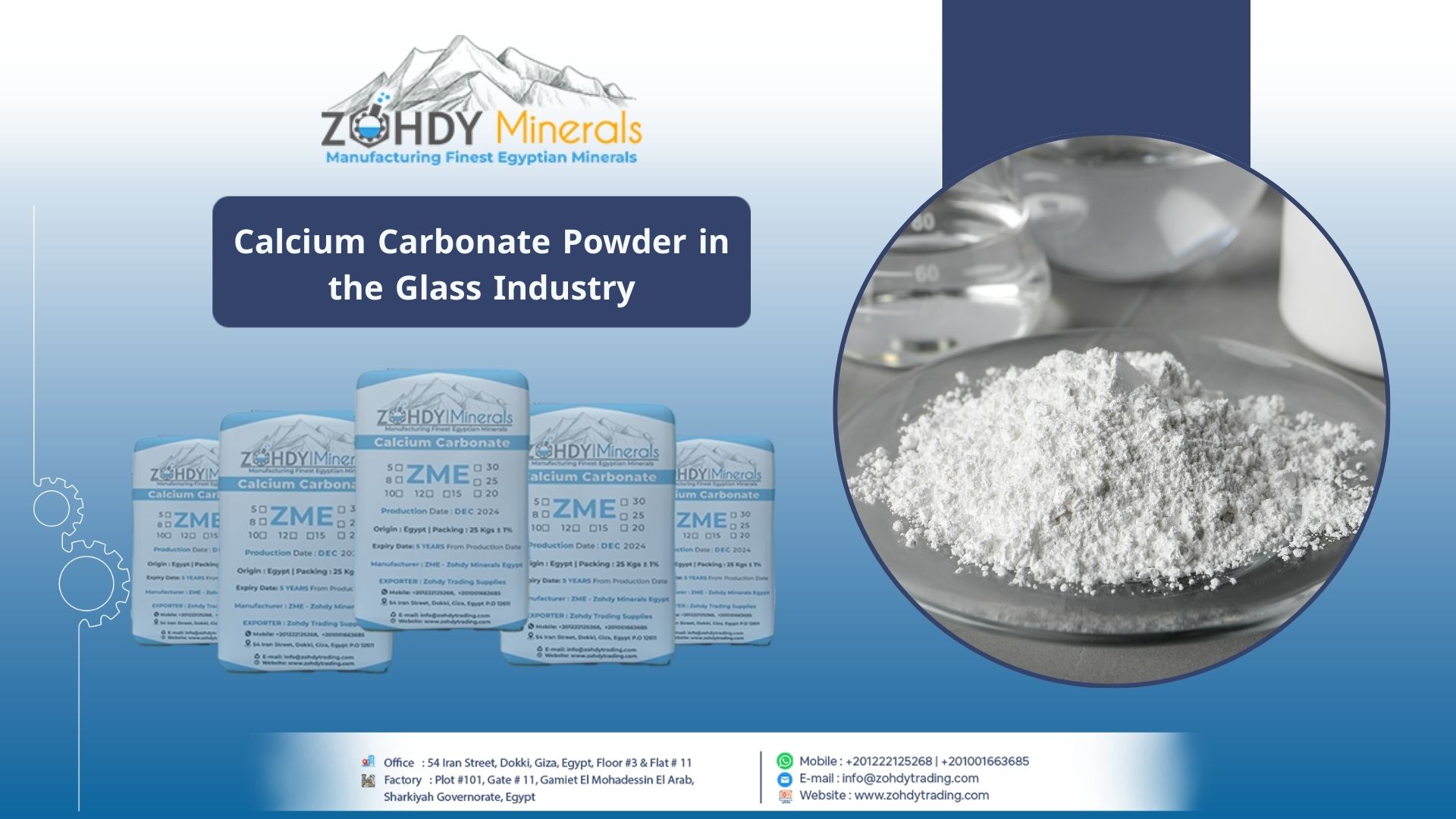 Calcium Carbonate Powder in the Glass Industry 9 Calcium Carbonate Powder in the Glass Industry