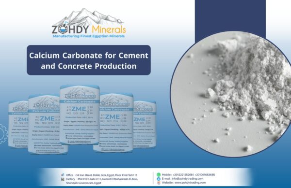 Calcium Carbonate for Cement and Concrete Production