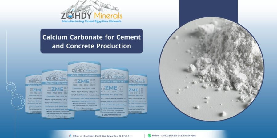 Calcium Carbonate for Cement and Concrete Production