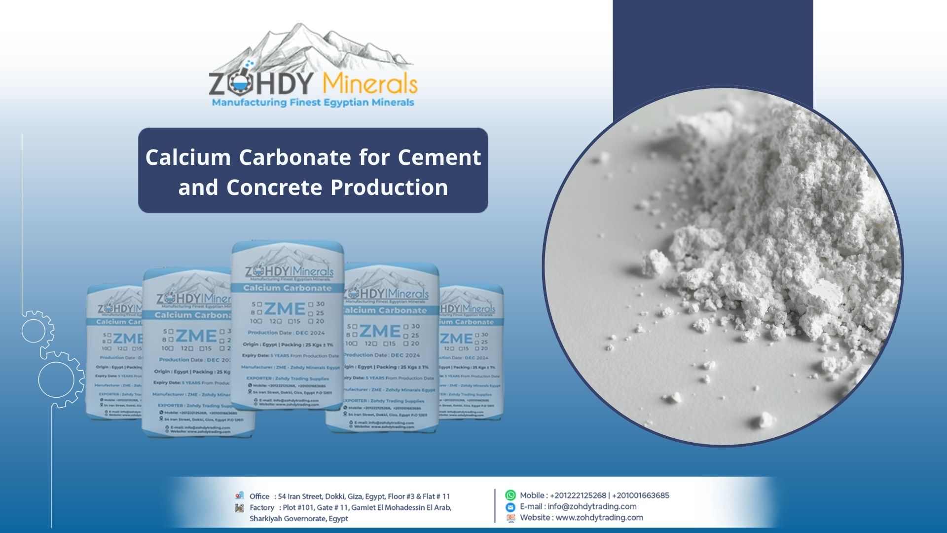 Calcium Carbonate for Cement and Concrete Production 7 Calcium Carbonate for Cement and Concrete Production