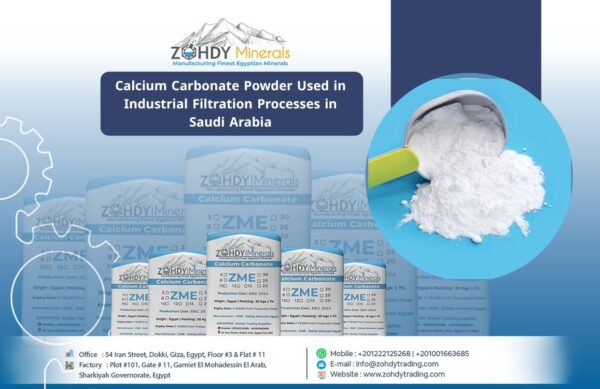 Calcium Carbonate Powder Used in Industrial Filtration Processes in Saudi Arabia: